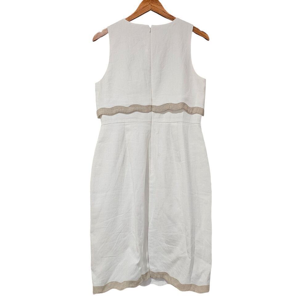 J.Crew Going Places Sheath Dress White Size 8 - Picture 4 of 8